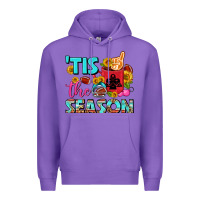 Purple tis the season football coffee mug Premium Hoodie - FaDigitalArtStudio