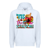 White tis the season football coffee mug Premium Hoodie - FaDigitalArtStudio
