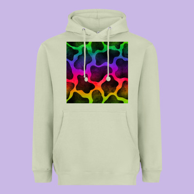 Colorful Cow Seamless Pattern Heavyweight Hoodie Designed By Bundleandbundleshop
