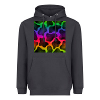 Smoke colorful cow seamless pattern Heavyweight Hoodie - BundleAndBundleShop