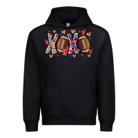 Black Xox Football Urban Hoodie - CowhideDigitalArt