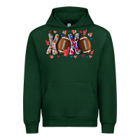 Forest Green Xox Football Urban Hoodie - CowhideDigitalArt