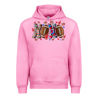 Fuchsia Pink Xox Football Urban Hoodie - CowhideDigitalArt