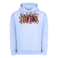 Pigment Grape Ice Xox Football Urban Hoodie - CowhideDigitalArt