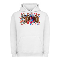 Pigment Lunar Rock Xox Football Urban Hoodie - CowhideDigitalArt