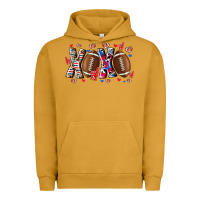 Pigment Peanut Butter Xox Football Urban Hoodie - CowhideDigitalArt