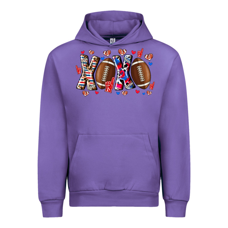 Xox Football Urban Hoodie by CowhideDigitalArt | Teevron