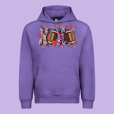 Xox Football Urban Hoodie Designed By Cowhidedigitalart