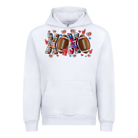 White Xox Football Urban Hoodie - CowhideDigitalArt
