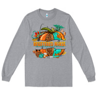 Heather Grey registered nurse pumpkin Long Sleeve Tee - NancyCooperArtShop