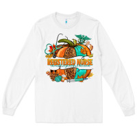 White registered nurse pumpkin Long Sleeve Tee - NancyCooperArtShop