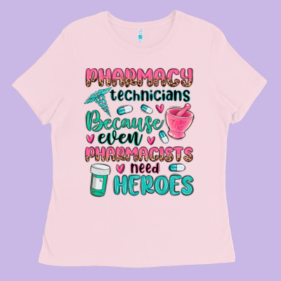 Pharmacy Technicians Ladies Tee Designed By Maliassmallbusiness