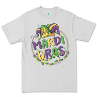 Dove Grey mardi gras Premium Tee - MaliasSmallBusiness
