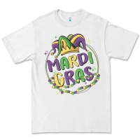 White mardi gras Premium Tee - MaliasSmallBusiness