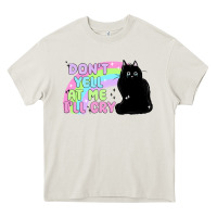 Cream dont yell at me ill cry Heavy Core Tee - MaliasSmallBusiness