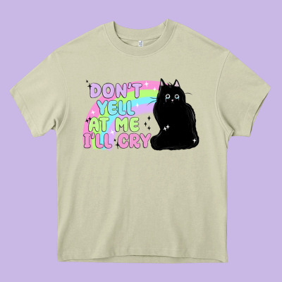 Dont Yell At Me Ill Cry Heavy Core Tee Designed By Maliassmallbusiness