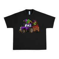 Black mardi gras mask crawfish farm tractor Urban Heavy Tee - RanaPortraitStore