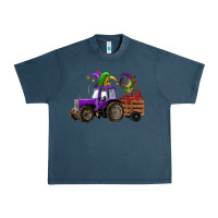 Midnight Navy mardi gras mask crawfish farm tractor Urban Heavy Tee - RanaPortraitStore