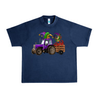 Navy mardi gras mask crawfish farm tractor Urban Heavy Tee - RanaPortraitStore