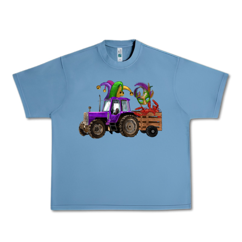 Mardi Gras Mask Crawfish Farm Tractor Urban Heavy Tee by RanaPortraitStore | Teevron