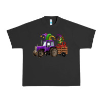 Pigment Black mardi gras mask crawfish farm tractor Urban Heavy Tee - RanaPortraitStore