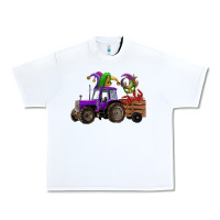 White mardi gras mask crawfish farm tractor Urban Heavy Tee - RanaPortraitStore