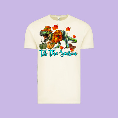 T- Rex Tis The Season Vintage Tee Designed By Ranaportraitstore