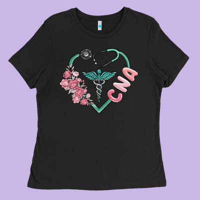 Cna Heart Ladies Tee Designed By Maliassmallbusiness