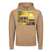 Vintage Coffee here comes the sun Vintage Hoodie - BarkalooDesign