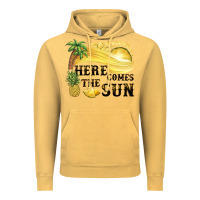 Vintage Mustard here comes the sun Vintage Hoodie - BarkalooDesign