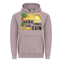 Vintage Zinc here comes the sun Vintage Hoodie - BarkalooDesign