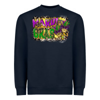 Navy mardi gras Heavyweight Sweatshirt - CowGirlArtShop