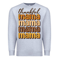 Heather Grey thankful mama Premium Sweatshirt - BundleAndBundleShop