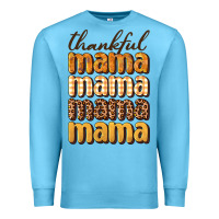 Ocean Blue thankful mama Premium Sweatshirt - BundleAndBundleShop