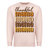 Pale Pink thankful mama Premium Sweatshirt - BundleAndBundleShop