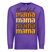 Purple thankful mama Premium Sweatshirt - BundleAndBundleShop