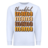 White thankful mama Premium Sweatshirt - BundleAndBundleShop