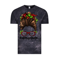 Cloud Black christmas merry mama Vintage Tee - Jasminsmagicworld