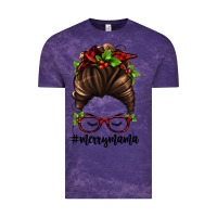 Cloud Purple christmas merry mama Vintage Tee - Jasminsmagicworld