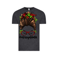 Vintage Black christmas merry mama Vintage Tee - Jasminsmagicworld