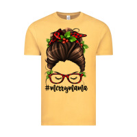 Vintage Mustard christmas merry mama Vintage Tee - Jasminsmagicworld