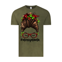 Vintage Olive christmas merry mama Vintage Tee - Jasminsmagicworld