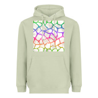 Matcha Watercolor Rainbow Giraffe Seamless Pattern Heavyweight Hoodie - BundleAndBundleShop