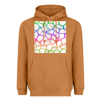 Meerkat Watercolor Rainbow Giraffe Seamless Pattern Heavyweight Hoodie - BundleAndBundleShop