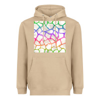 Mushroom Watercolor Rainbow Giraffe Seamless Pattern Heavyweight Hoodie - BundleAndBundleShop