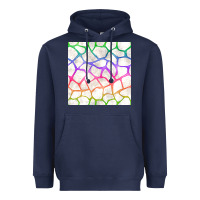 Navy Watercolor Rainbow Giraffe Seamless Pattern Heavyweight Hoodie - BundleAndBundleShop