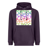 Plum Watercolor Rainbow Giraffe Seamless Pattern Heavyweight Hoodie - BundleAndBundleShop
