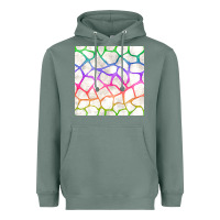 Sage Watercolor Rainbow Giraffe Seamless Pattern Heavyweight Hoodie - BundleAndBundleShop