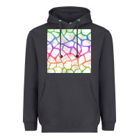 Watercolor Rainbow Giraffe Seamless Pattern Heavyweight Hoodie | Teevron
