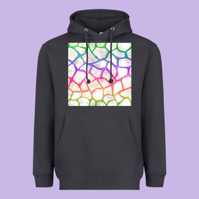 Watercolor Rainbow Giraffe Seamless Pattern Heavyweight Hoodie Designed By Bundleandbundleshop
